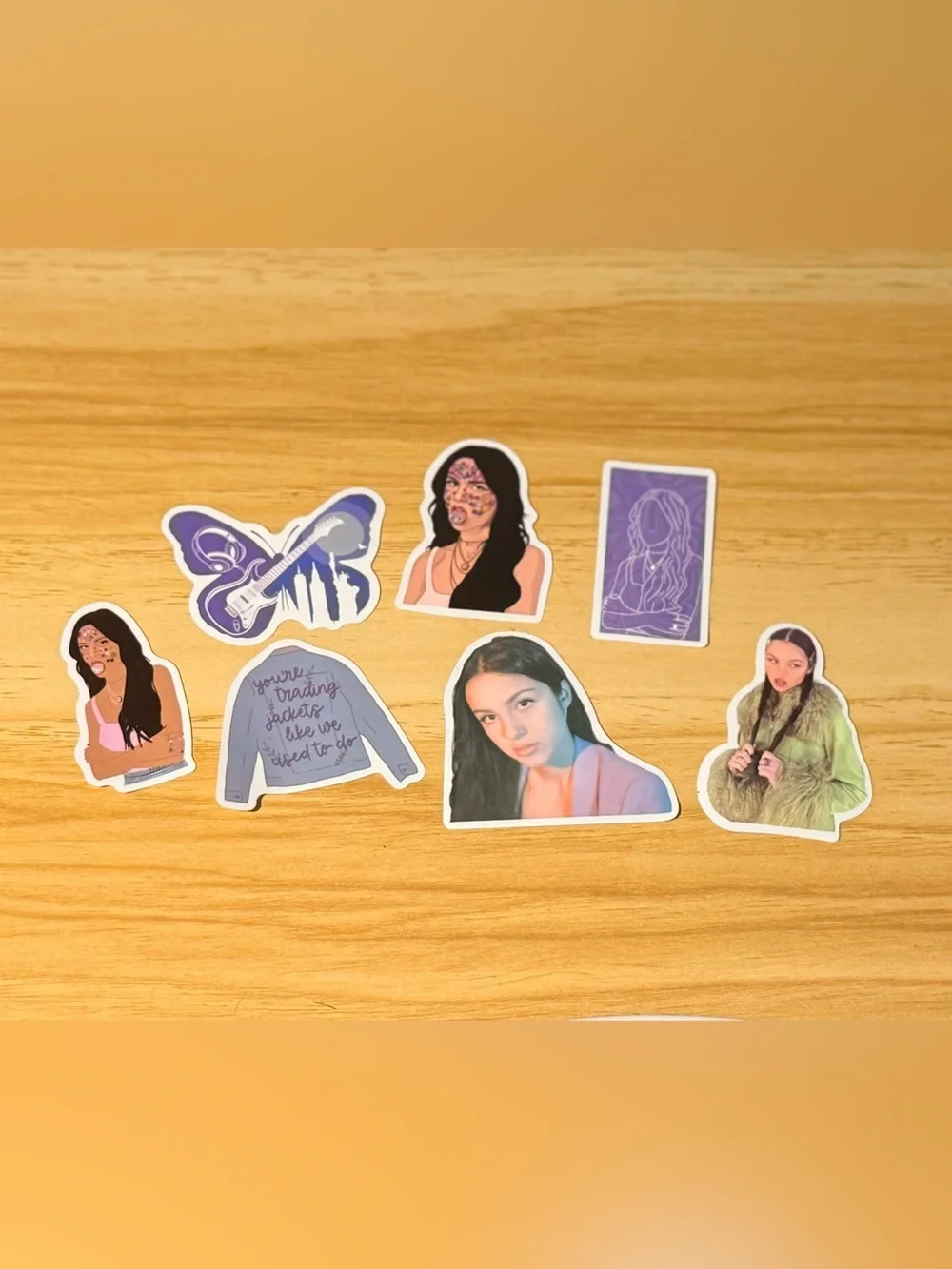Pop-Princess Set: St Olivia Rodrigo/Sabrina Carpenter/Candles/Zip Pouch/Stickers